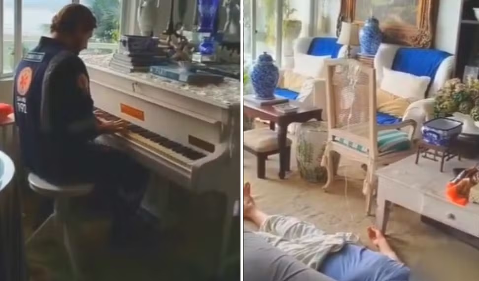 Socorrista do SAMU toca piano para acalmar paciente durante atendimento
