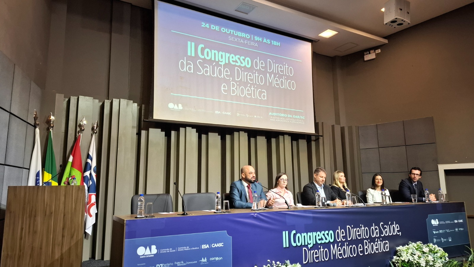 Secretário de Saúde participa da abertura do II Congresso de Direito da Saúde, Direito Médico e Bioética