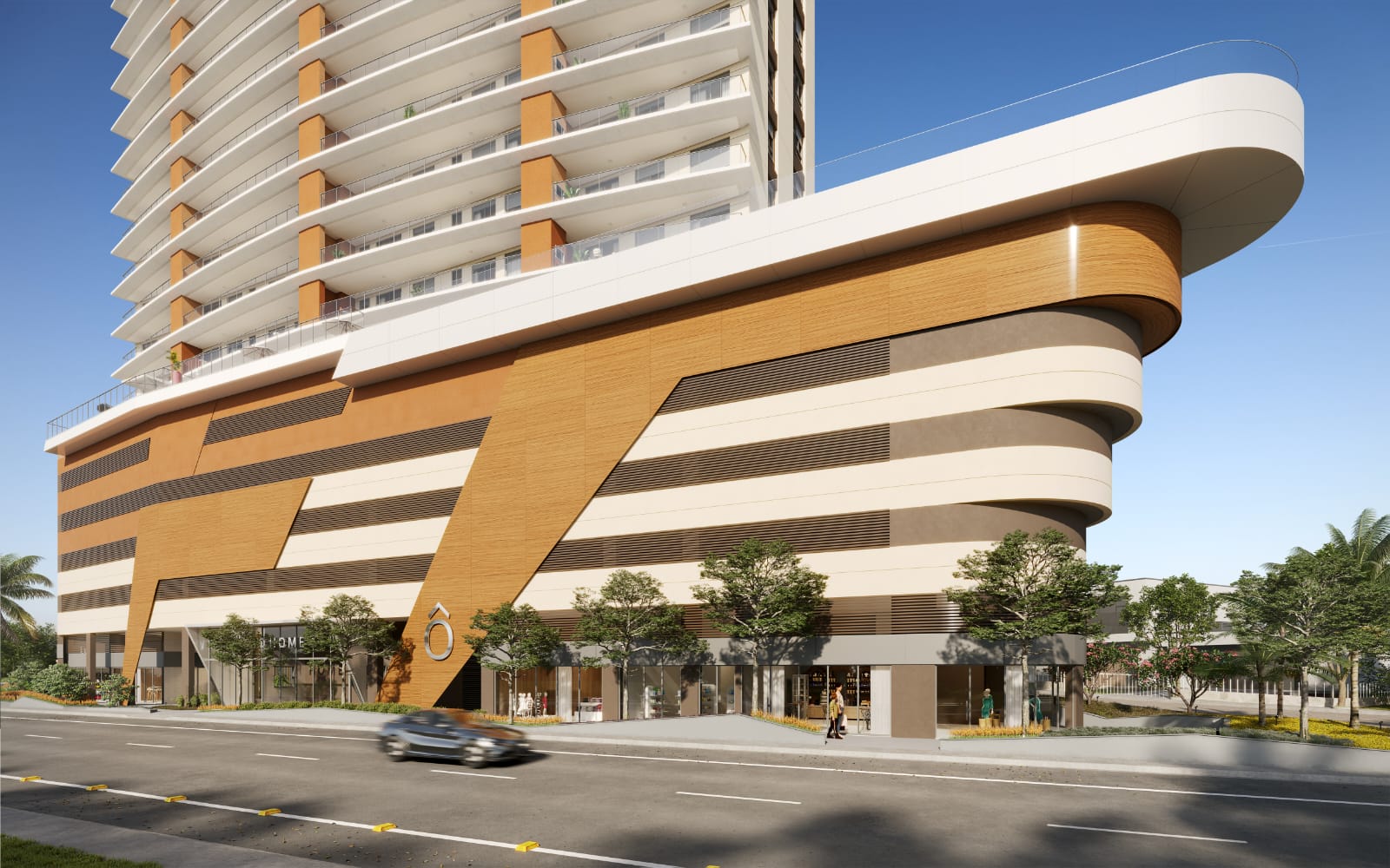 Cidade do Litoral Norte terá prédio 100% frente mar com 149 metros de altura e inspiração em praia grega