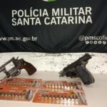 Homem é preso após efetuar disparos de arma de fogo em via pública