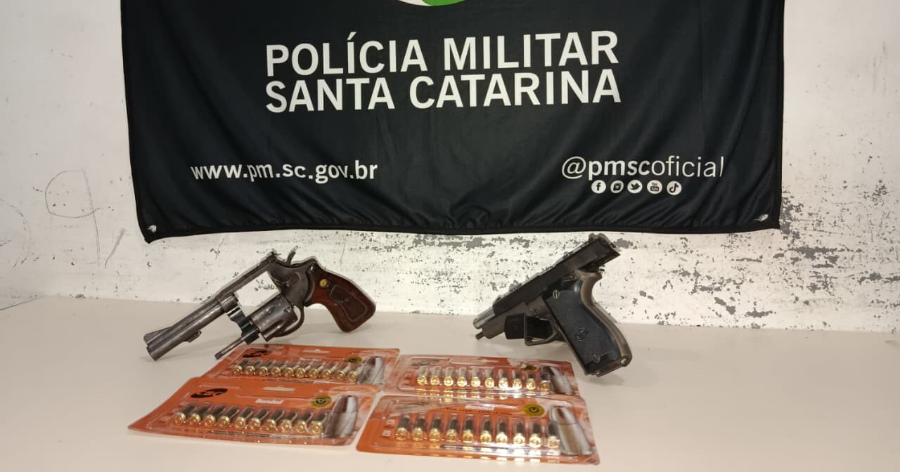 Homem é preso após efetuar disparos de arma de fogo em via pública