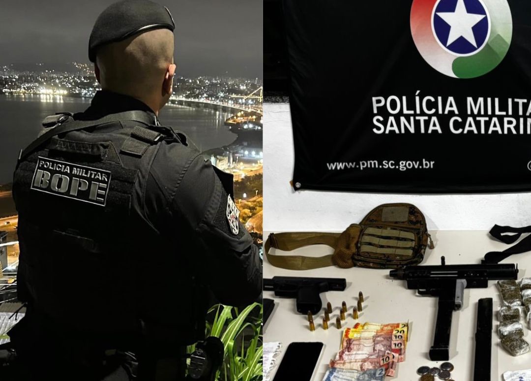 BOPE elimina criminoso com submetralhadora na Grande Florianópolis
