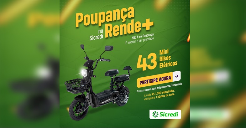 Sicredi realiza Ação de Poupança e sorteia 43 mini bikes elétricas