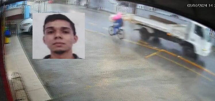 Motorista que atingiu ciclista com tampa de caminhão vai responder por lesão culposa qualificada