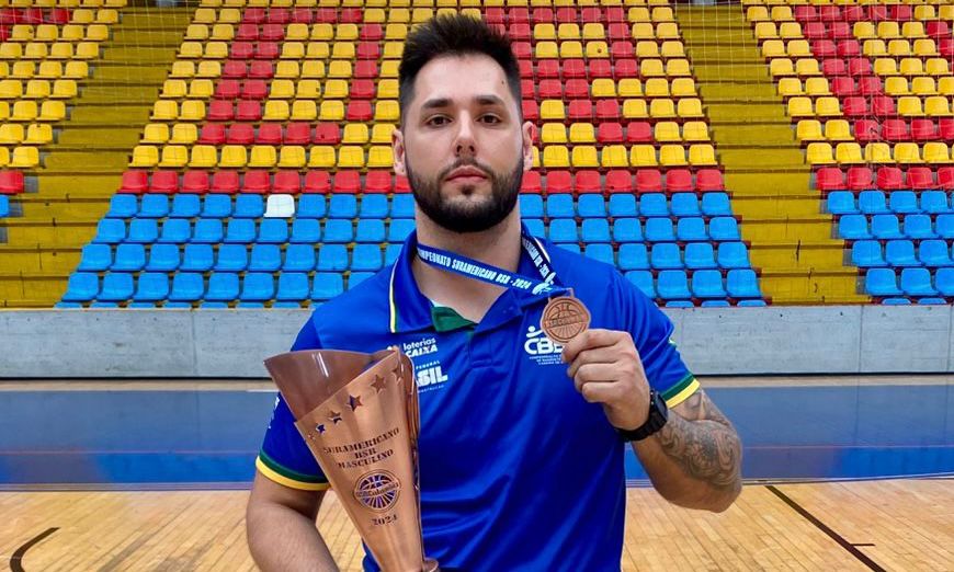 Atleta de Joinville contribui para bronze do Brasil no Sul-Americano de basquete em cadeira de rodas