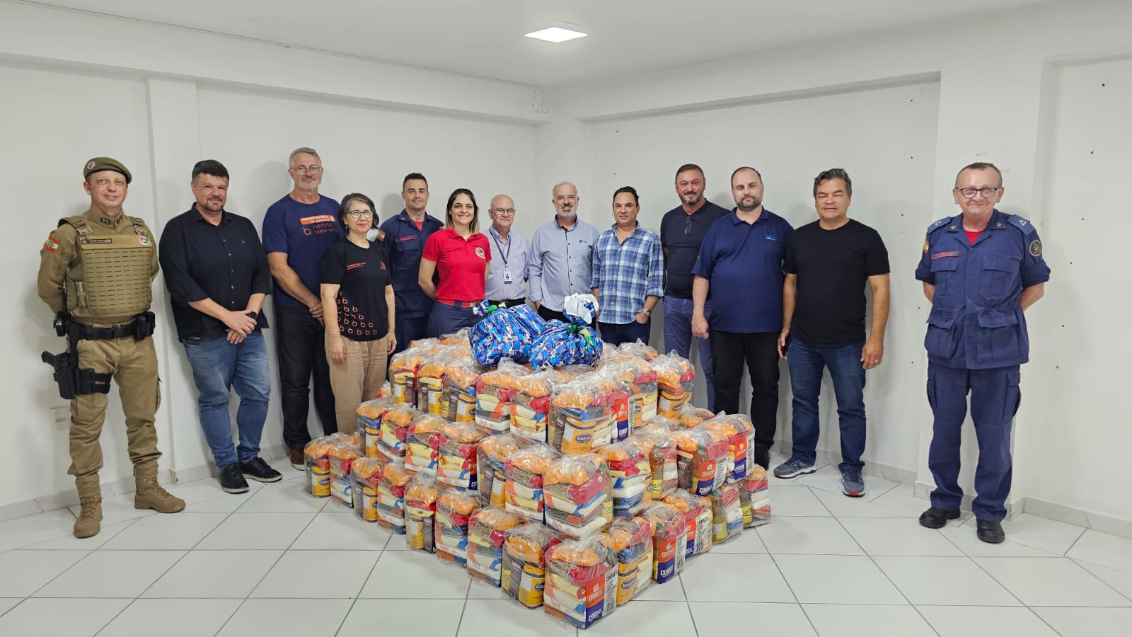 Entrega de Alimentos Arrecadados na 14ª Stammtich serão entregues para entidades de Joinville