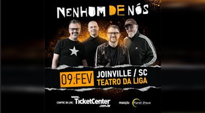 Nenhum de Nós em Joinville: Show Especial no Teatro Da Liga