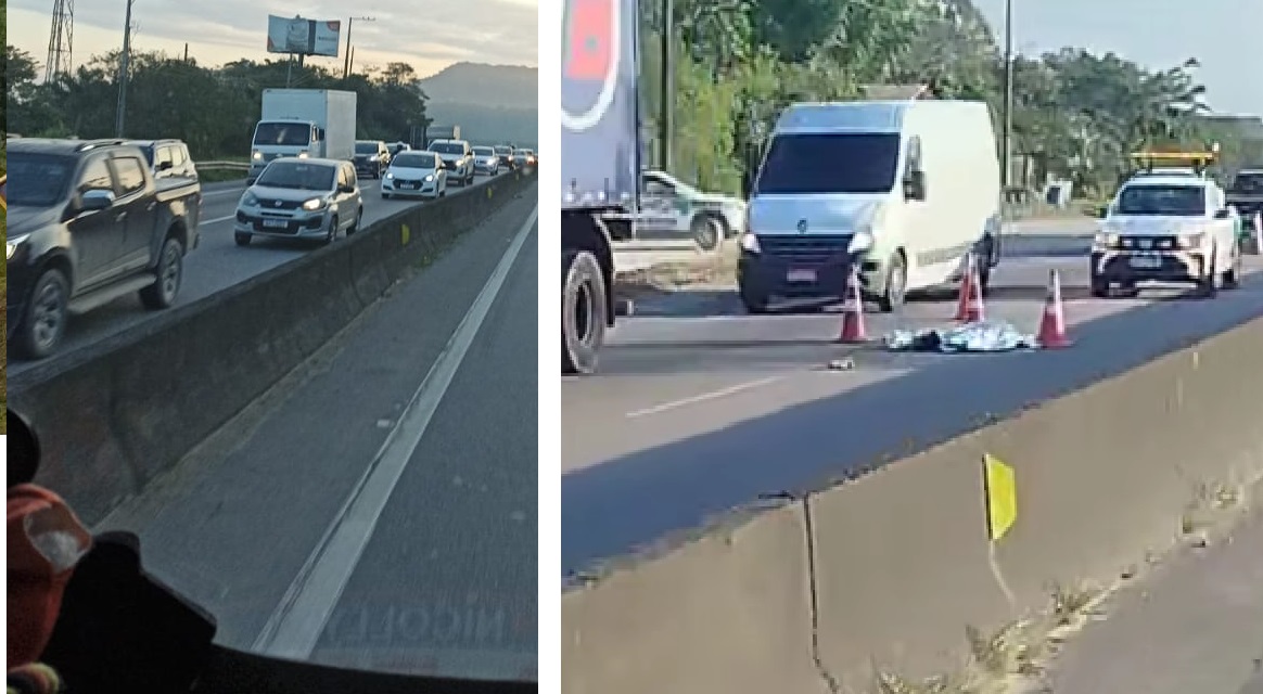 Pedestre morre atropelado na BR-101 em Araquari