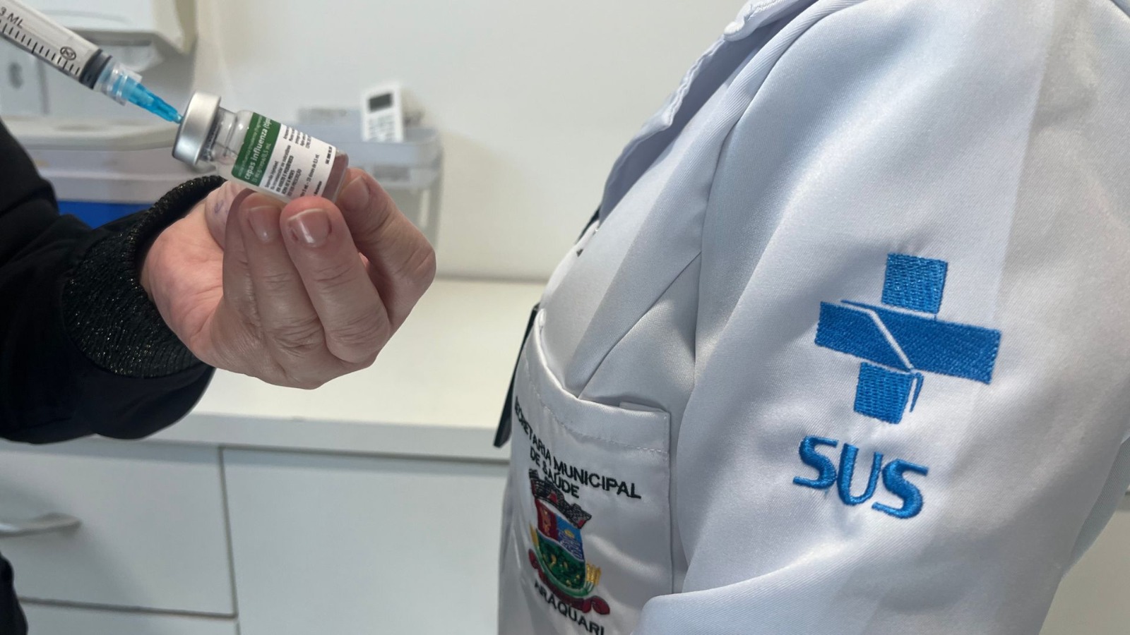 Araquari vacina mais de 23% do público prioritário contra a influenza