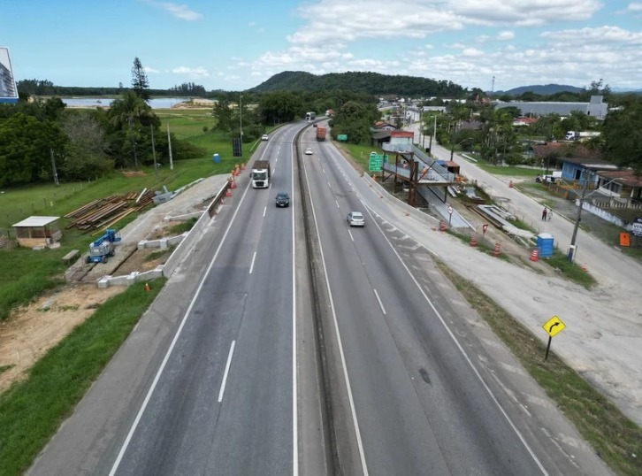 BR-101, em Araquari será interditada no final da noite desta segunda-feira