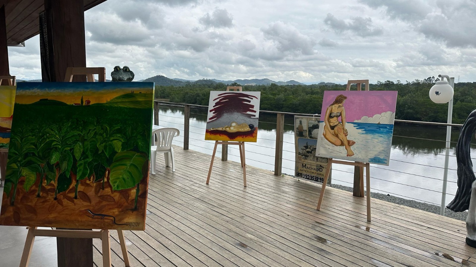 Primeira exposição de arte de Araquari segue até domingo 18/05