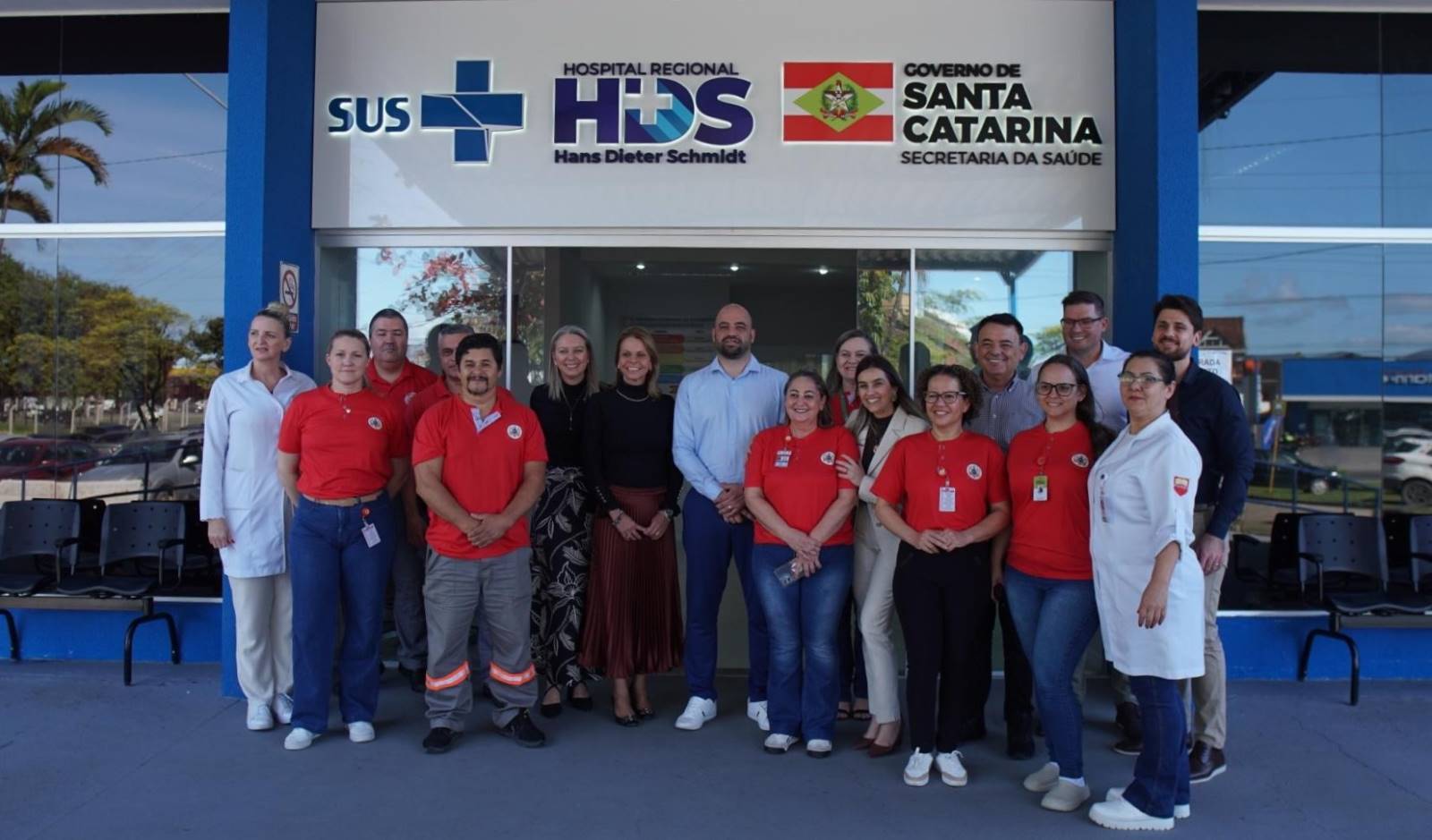 Governo do Estado inaugura revitalização da Emergência do Hospital Regional Hans Dieter Schmidt, em Joinville