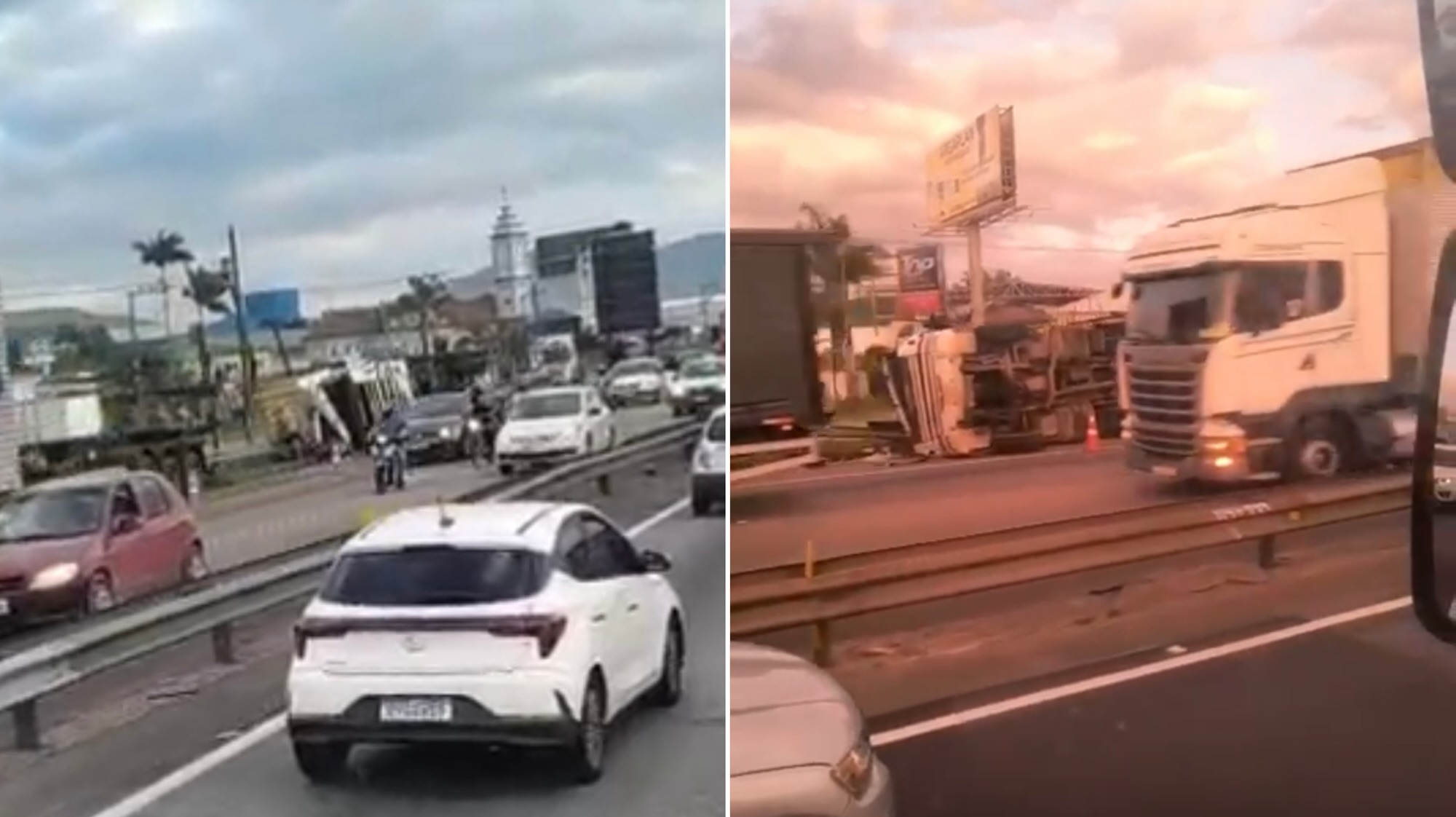 Menos de 24h após tragédia matar família em Itajaí, novo acidente é registrado no mesmo local