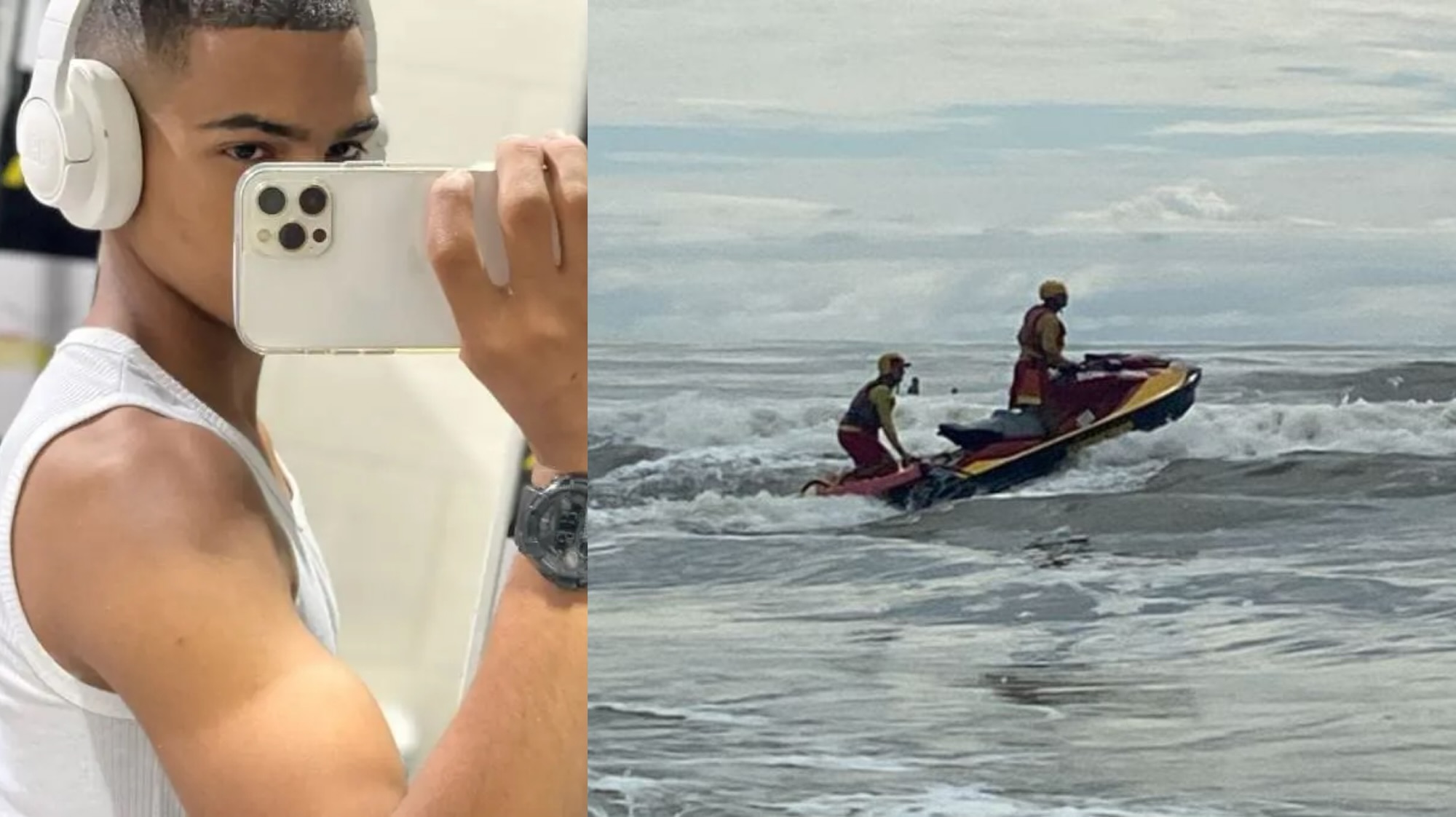 Tragédia no mar: jovem desaparecido é encontrado morto na areia dois dias depois