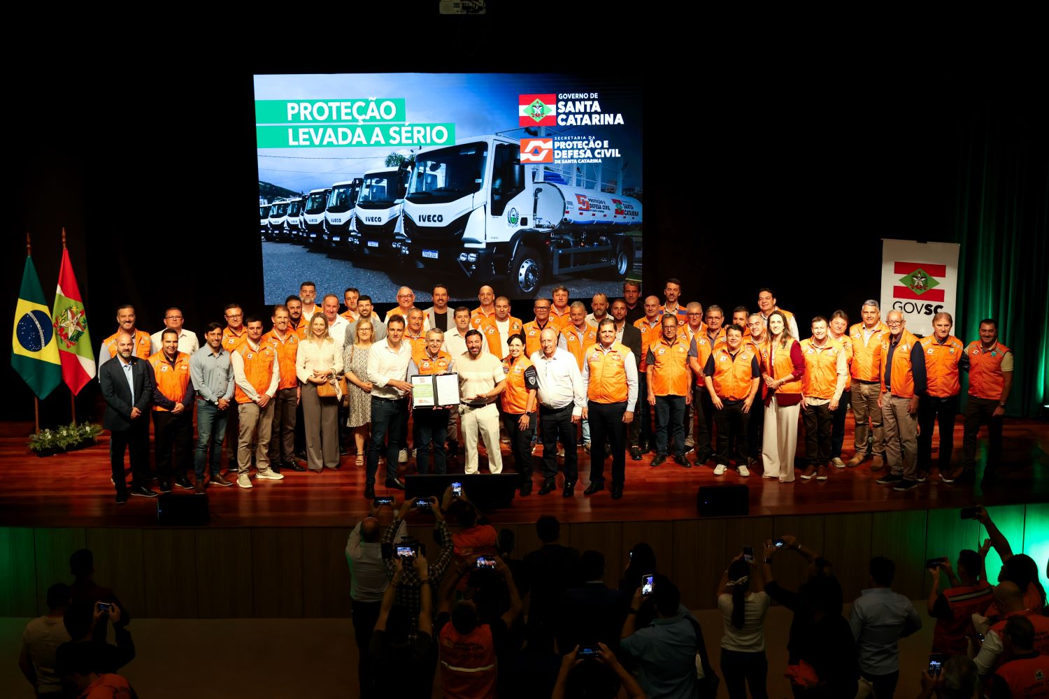 Estado anuncia mais de R$ 257 milhões em investimentos em Proteção e Defesa Civil para quatro regiões de SC