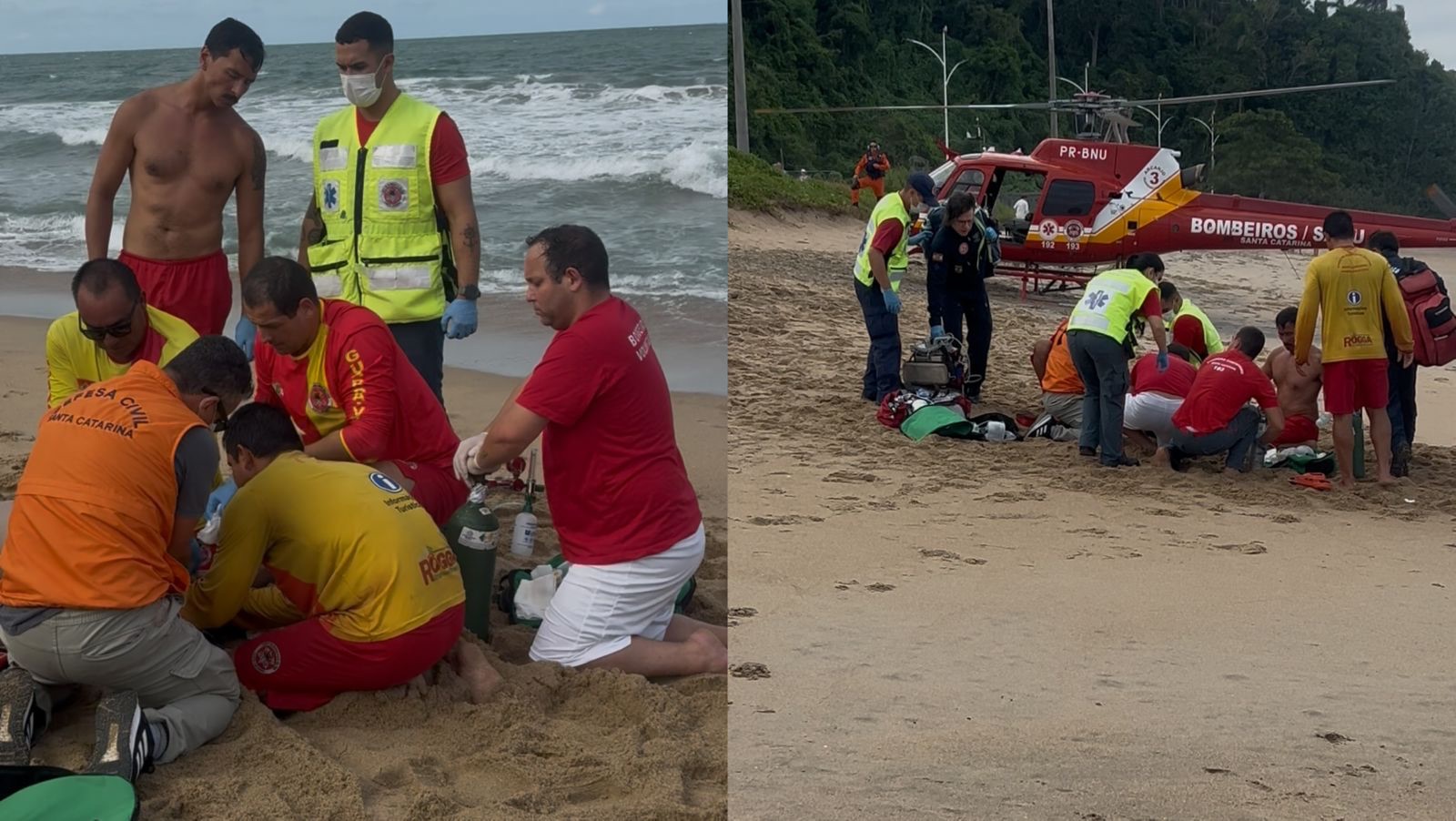 Turista morre afogado em praia de Penha