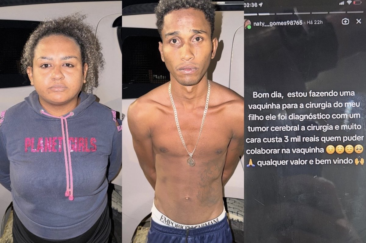 Casal da Bahia 'inventa' criança com câncer e aplica golpes para viver no litoral de SC: "ajude o Ravi!"