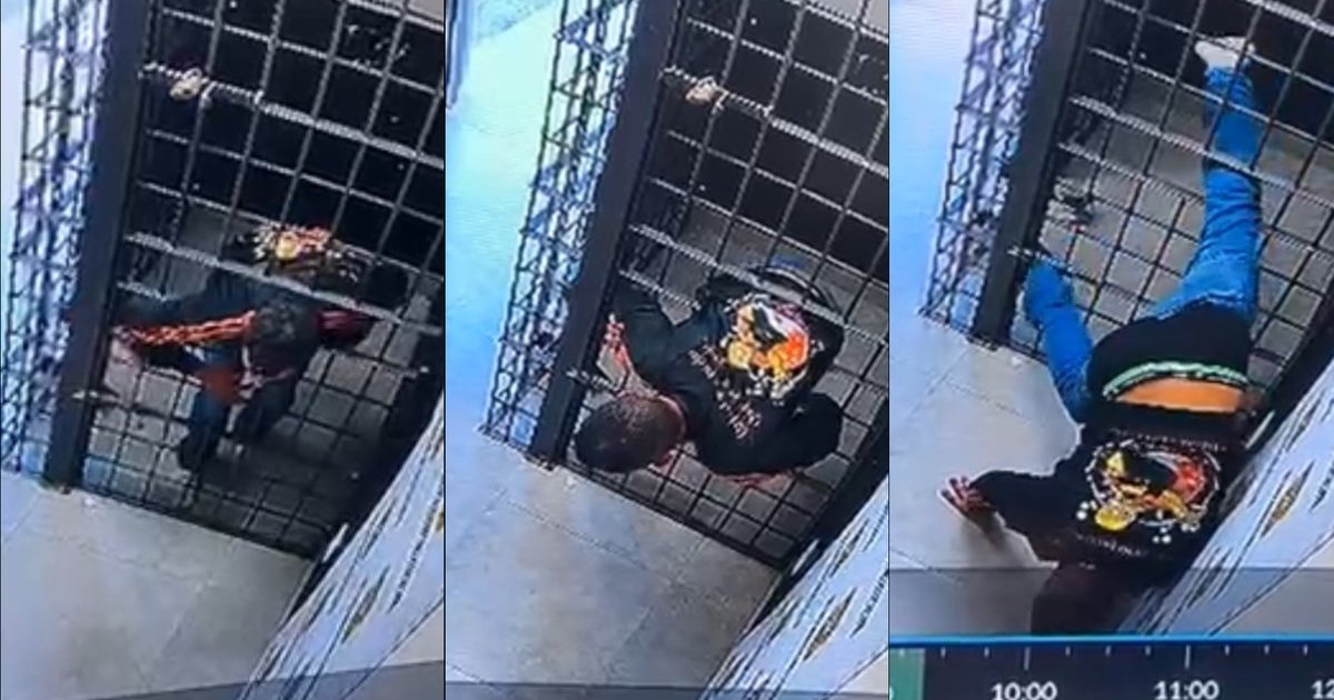 Renault Clio destruído após bater de frente com caminhão de coleta de lixo na BR-280 em Jaraguá do Sul